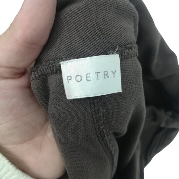 Poetry Drawstring Pull On Brown Tapered Sweatpants Size 16 Pockets Lagenlook - Picture 5 of 12